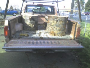 I'll admit, getting them in the truck was much more difficult since I just let them roll right out onto the driveway when we got home...